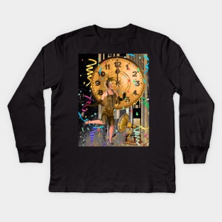 Art Deco New Year Kids Long Sleeve T-Shirt